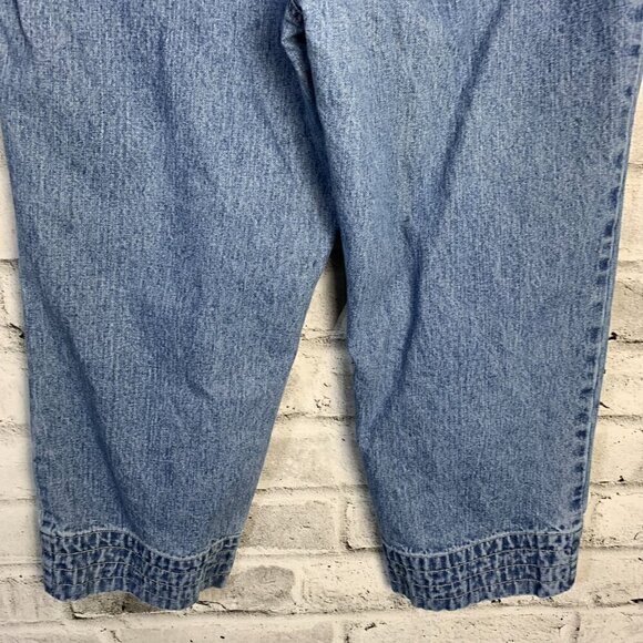 Vintage 90s Great Northwest Clothing Company Drawstring High Rise Denim Capris - Picture 6 of 16